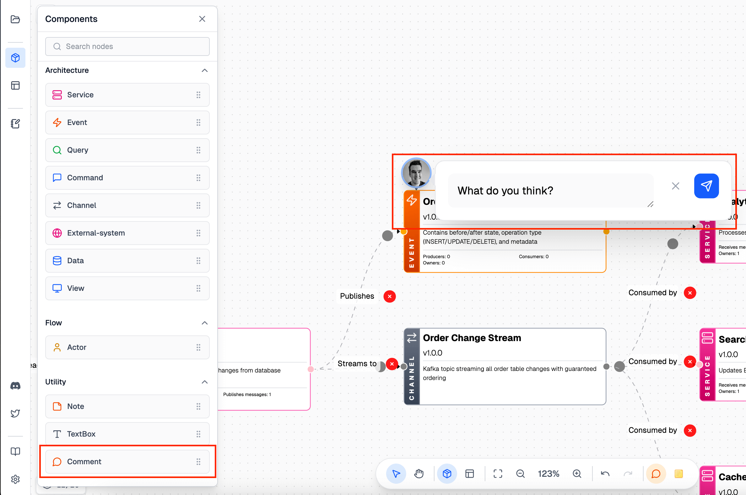 Adding Comments node